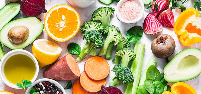 frutas y vegetales con vitamina a